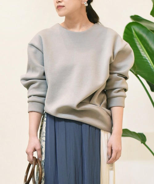 Eimee Law（エイミーロウ）の「カシュクールTOPS（Tシャツ/カットソー・レディース・グレー/ベージュ/ブラック・38）」の2枚目の写真