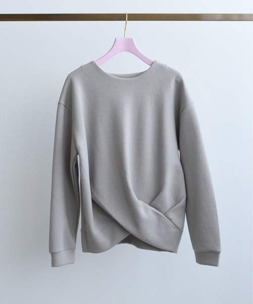 Eimee Law（エイミーロウ）の「カシュクールTOPS（Tシャツ/カットソー・レディース・グレー/ベージュ/ブラック・38）」の10枚目の写真
