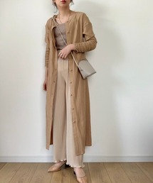 INTER FACTORY | WEARISTA maiko × INTER FACTORY　３wayポケット付Iラインワンピース(シャツワンピース)