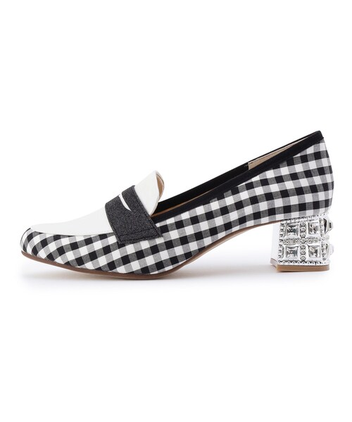 En Punto（エンプント）の「【ラスト１】ビジューミドルヒールローファー（パンプス・レディース・アイボリー/ブラック系1/ブラック系8・22.5cm/23.0cm/23.5cm/24.0cm/24.5cm）」の12枚目の写真