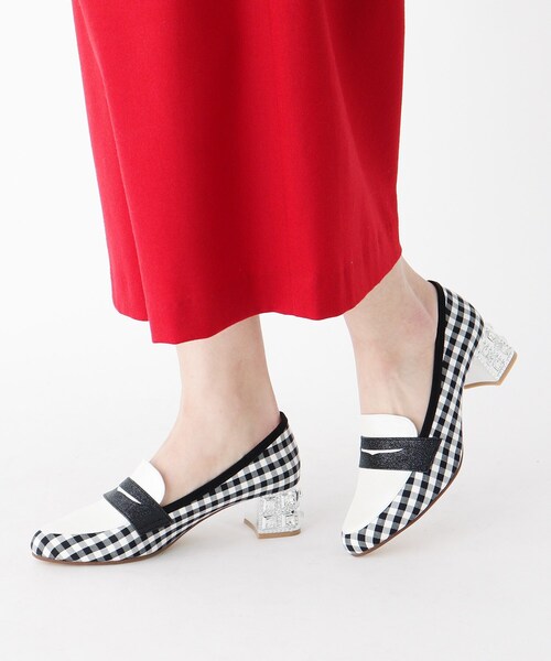 En Punto（エンプント）の「【ラスト１】ビジューミドルヒールローファー（パンプス・レディース・アイボリー/ブラック系1/ブラック系8・22.5cm/23.0cm/23.5cm/24.0cm/24.5cm）」の16枚目の写真