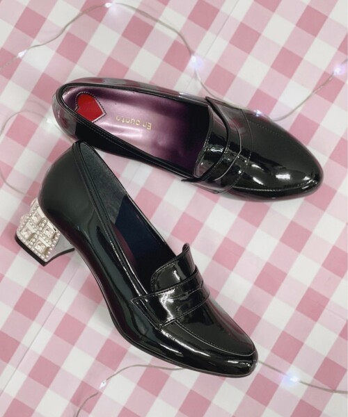 En Punto（エンプント）の「【ラスト１】ビジューミドルヒールローファー（パンプス・レディース・アイボリー/ブラック系1/ブラック系8・22.5cm/23.0cm/23.5cm/24.0cm/24.5cm）」の19枚目の写真