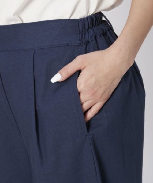 Ocean Pacific(オーシャンパシフィック)の「【OP / オーピー】レディースワイドロングパンツ(その他パンツ・レディース・モカ/ネイビー/ブラック×ブルー・MEDIUM/LARGE/X-LARGE)」の7枚目の写真