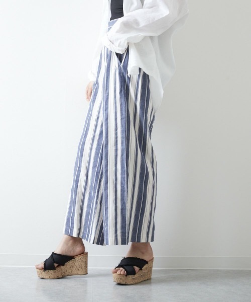Ocean Pacific(オーシャンパシフィック)の「【OP / オーピー】レディースワイドロングパンツ(その他パンツ・レディース・モカ/ネイビー/ブラック×ブルー・MEDIUM/LARGE/X-LARGE)」の8枚目の写真