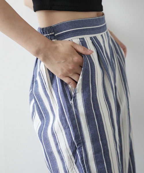Ocean Pacific(オーシャンパシフィック)の「【OP / オーピー】レディースワイドロングパンツ(その他パンツ・レディース・モカ/ネイビー/ブラック×ブルー・MEDIUM/LARGE/X-LARGE)」の11枚目の写真