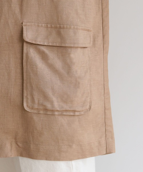 cheriella（シェリエラ）の「【cheriella】リネン混テーラードジャケット（テーラードジャケット・レディース・アイボリー/モカ・M）」の17枚目の写真