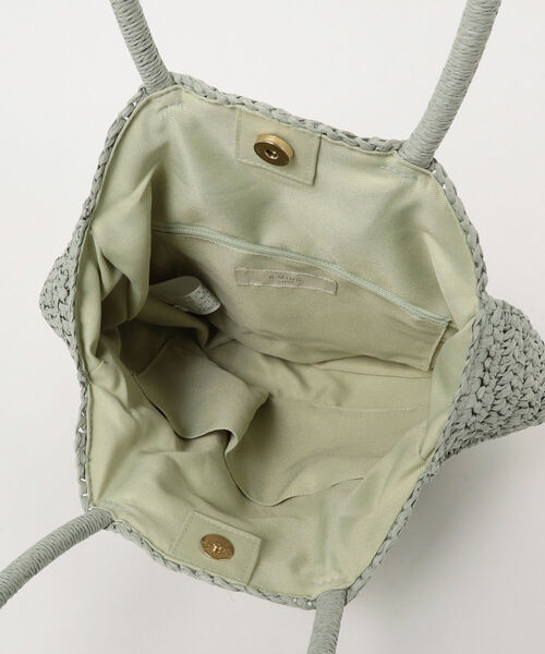 B:MING by BEAMS（ビーミングバイビームス）の「B:MING by BEAMS / サークル カゴバッグ 21SS（かごバッグ・レディース・ミント/ホワイト系その他/キャメル・ONE SIZE）」の19枚目の写真