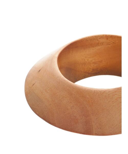 Ungrid（アングリッド）の「ウッドデザインバングル（バングル/リストバンド・レディース・ベージュ・FREE）」の4枚目の写真