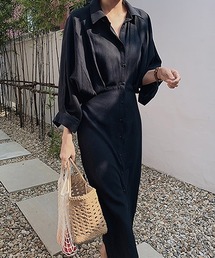 ルーズシルエットロングシャツ