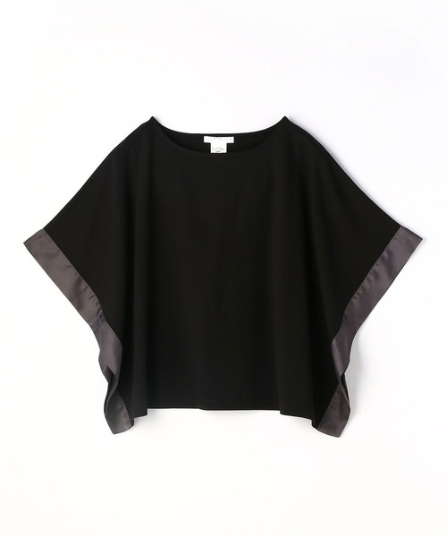 NICOLE white（ニコルホワイト）の「異素材使いボックスTシャツ（Tシャツ/カットソー・レディース・ブラック/ブラウン/オフホワイト・FREE）」の17枚目の写真