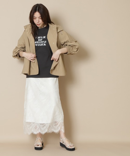 N.（N. Natural Beauty Basic）（エヌエヌナチュラルビューティーベーシック）の「マウンテンパーカー（マウンテンパーカー・レディース・ベージュ/ネイビー・MEDIUM）」の6枚目の写真