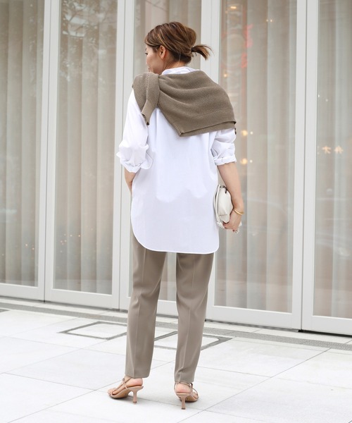 Deuxieme Classe（ドゥーズィエムクラス）の「テーパード パンツ（スラックス・レディース・ブラウン/ブラック/ウッド・36/38）」の5枚目の写真