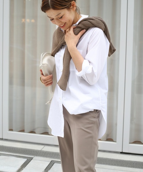 Deuxieme Classe（ドゥーズィエムクラス）の「テーパード パンツ（スラックス・レディース・ブラウン/ブラック/ウッド・36/38）」の8枚目の写真