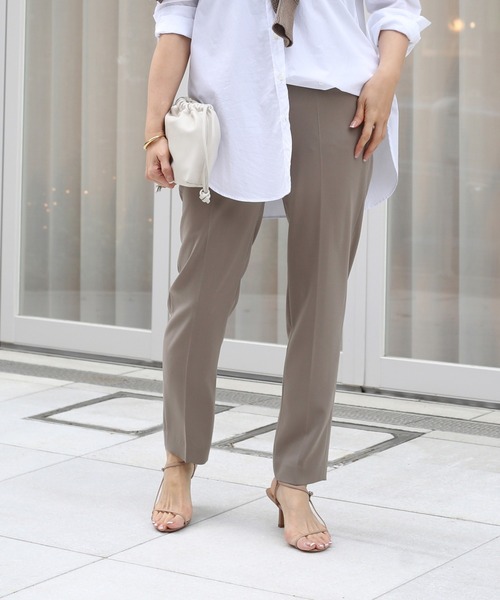 Deuxieme Classe（ドゥーズィエムクラス）の「テーパード パンツ（スラックス・レディース・ブラウン/ブラック/ウッド・36/38）」の7枚目の写真