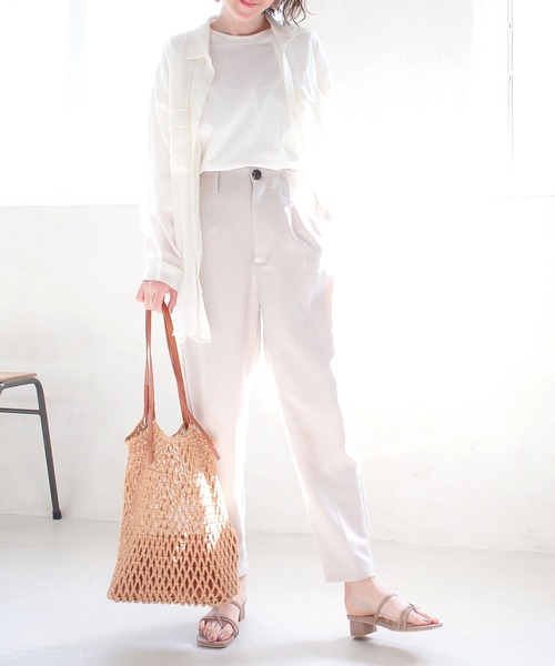 AmiAmi（アミアミ）の「華奢ストラップスクエアトゥトングサンダル（サンダル・レディース・ブラック/パイソン/ブラウン/グレイッシュベージュ/アイボリー/ピンク・L/LL/M/S）」の16枚目の写真