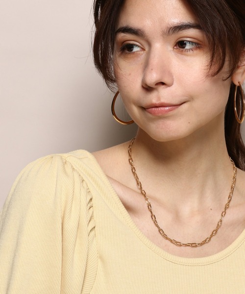 PAS TIERRA（パティエラ）の「[Chaine] ナガマルネックレス（ネックレス・レディース・シルバー/イエローゴールド・FREE）」の4枚目の写真