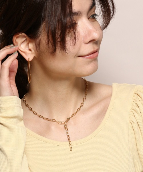 PAS TIERRA（パティエラ）の「[Chaine] ナガマルネックレス（ネックレス・レディース・シルバー/イエローゴールド・FREE）」の7枚目の写真