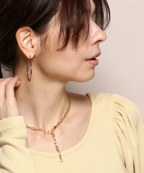 PAS TIERRA（パティエラ）の「[Chaine] ナガマルネックレス（ネックレス・レディース・シルバー/イエローゴールド・FREE）」の8枚目の写真
