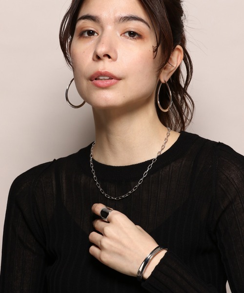 PAS TIERRA（パティエラ）の「[Chaine] ナガマルネックレス（ネックレス・レディース・シルバー/イエローゴールド・FREE）」の11枚目の写真