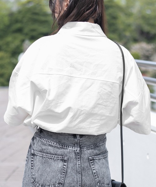 PairPair（ペアペア）の「ポケットメッシュワークシャツ(ユニセックス)（シャツ/ブラウス・レディース・カーキ/ベージュ/オフホワイト・LARGE/MEDIUM）」の15枚目の写真