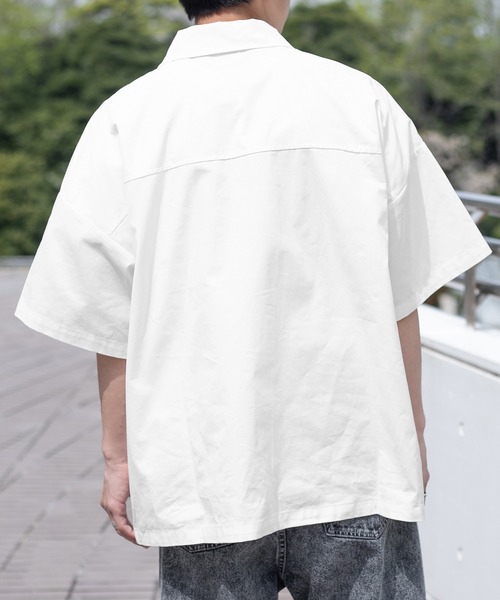 PairPair（ペアペア）の「ポケットメッシュワークシャツ(ユニセックス)（シャツ/ブラウス・レディース・カーキ/ベージュ/オフホワイト・LARGE/MEDIUM）」の20枚目の写真