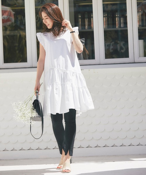 ラウンドギャザーシャツワンピース ワンピース Nostalgia アンドドットノスタルジア のファッション通販 Zozotown