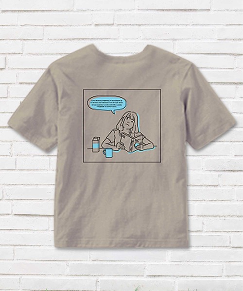 THE CASUAL（カジュアル）の「刺繍 プリント半袖Tシャツ カットソー キッズ（Tシャツ/カットソー・キッズ・ブラック系4/ホワイト系1/ホワイト系2/カーキ系/ブラック系3/ベージュ系/ブラック系2/ブルー系/ブラック系1/ベージュ系1/ブルー系2/ベージュ系3/ブルー系1/ホワイト系3/カーキ系1/ホワイト系/ブラック系/ベージュ系4/ホワイト系4/ベージュ系2・110cm/130cm/150cm/120cm/140cm/160cm）」の14枚目の写真