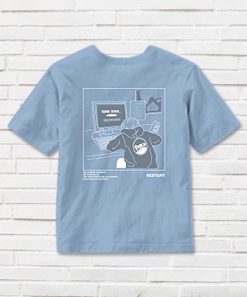 THE CASUAL（カジュアル）の「刺繍 プリント半袖Tシャツ カットソー キッズ（Tシャツ/カットソー・キッズ・ブラック系4/ホワイト系1/ホワイト系2/カーキ系/ブラック系3/ベージュ系/ブラック系2/ブルー系/ブラック系1/ベージュ系1/ブルー系2/ベージュ系3/ブルー系1/ホワイト系3/カーキ系1/ホワイト系/ブラック系/ベージュ系4/ホワイト系4/ベージュ系2・110cm/130cm/150cm/120cm/140cm/160cm）」の19枚目の写真