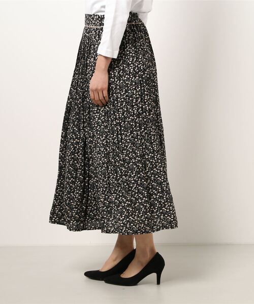 ehka sopo（エヘカソポ）の「配色パイピング小花プリーツスカート（スカート・レディース・ブラック/ラベンダー/ミント・ﾌﾘ-）」の5枚目の写真