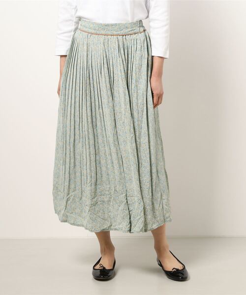 ehka sopo（エヘカソポ）の「配色パイピング小花プリーツスカート（スカート・レディース・ブラック/ラベンダー/ミント・ﾌﾘ-）」の7枚目の写真