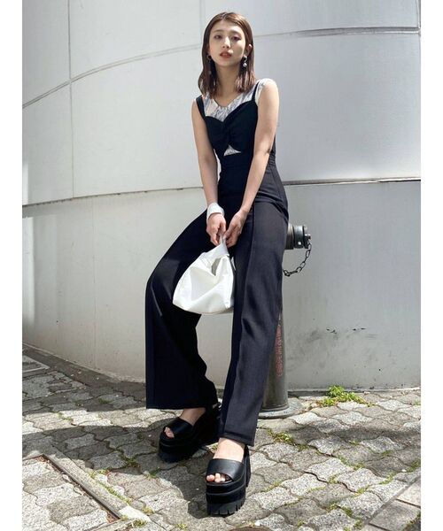 EMODA（エモダ）の「プリーツミニマルタンクトップ（タンクトップ・レディース・ブラック/ブルー/その他/その他1・FREE）」の10枚目の写真