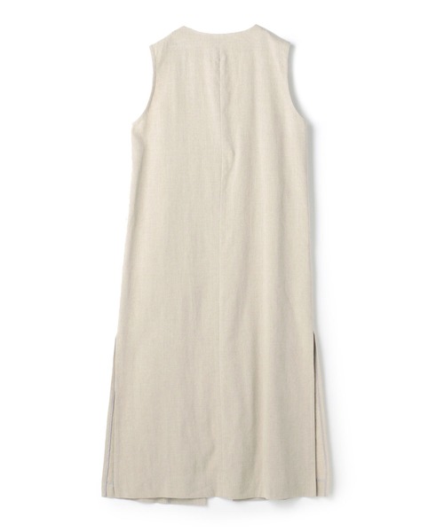 N.O.R.C(ノーク)の「リネンミックスロングジレ(ベスト・レディース・ブラック/ベージュ・S/M)」の14枚目の写真