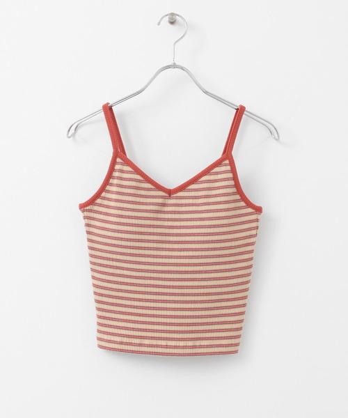 KBF（ケイビーエフ）の「ボーダークロップドキャミソール（キャミソール・レディース・グリーン系その他/ブラウン系その他/レッド系その他・36/38）」の16枚目の写真