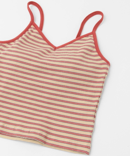 KBF（ケイビーエフ）の「ボーダークロップドキャミソール（キャミソール・レディース・グリーン系その他/ブラウン系その他/レッド系その他・36/38）」の17枚目の写真