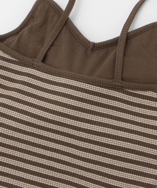 KBF（ケイビーエフ）の「ボーダークロップドキャミソール（キャミソール・レディース・グリーン系その他/ブラウン系その他/レッド系その他・36/38）」の22枚目の写真