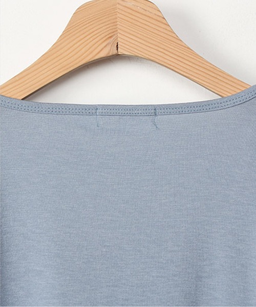 WESTSEA（ウエストシー）の「スクエアネック ロングＴシャツ（Tシャツ/カットソー・レディース・アイボリー/イエロー/ブルー/ブラック/ピンク・FREE）」の18枚目の写真