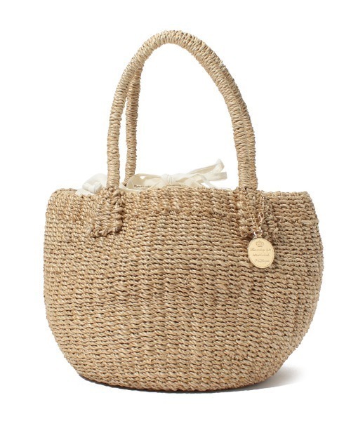 Via Demizon(ビアデミゾン)の「WEB限定 丸形カゴバッグ(かごバッグ・レディース・アイボリー/ブラック・フリー)」の10枚目の写真