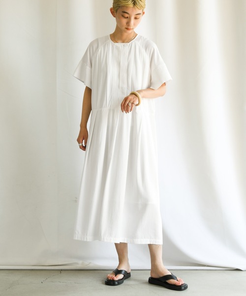 21 Ss フロントタックウエスト切り替えワンピース ワンピース Select Moca セレクトモカ のファッション通販 Zozotown