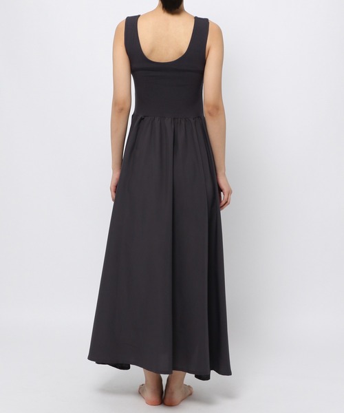 bijorie（ビジュリィ）の「【bijorie】カップつきワンピース／オーガニックコットンリブ（ワンピース・レディース・チャコール/ライトブラウン・LARGE/MEDIUM）」の9枚目の写真