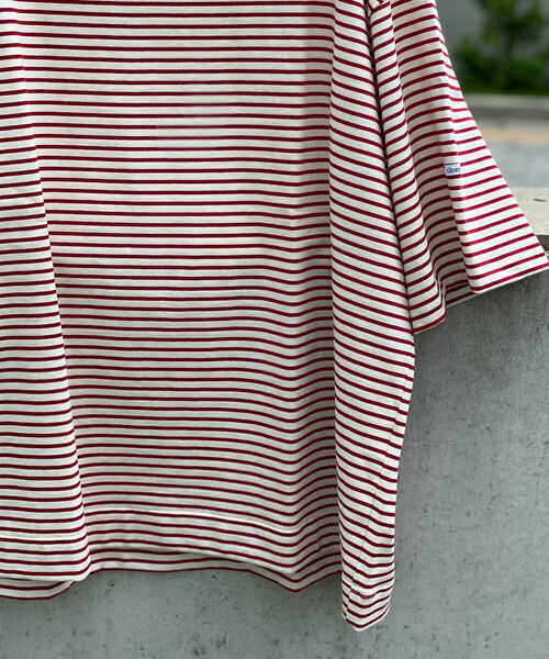 GLOSTER（グロスター）の「【WEB限定カラーあり】ビッグバスク ショートスリーブ（Tシャツ/カットソー・メンズ・ピンク/ホワイト系その他/ホワイト系その他2/レッド系その他2/ネイビー系・FREE）」の7枚目の写真