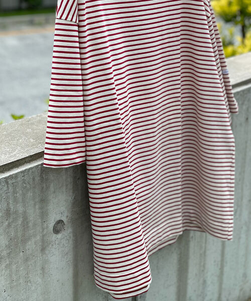 GLOSTER（グロスター）の「【WEB限定カラーあり】ビッグバスク ショートスリーブ（Tシャツ/カットソー・メンズ・ピンク/ホワイト系その他/ホワイト系その他2/レッド系その他2/ネイビー系・FREE）」の8枚目の写真