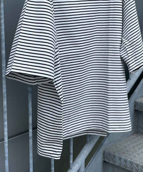 GLOSTER（グロスター）の「【WEB限定カラーあり】ビッグバスク ショートスリーブ（Tシャツ/カットソー・メンズ・ピンク/ホワイト系その他/ホワイト系その他2/レッド系その他2/ネイビー系・FREE）」の15枚目の写真