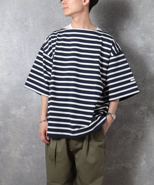 GLOSTER（グロスター）の「【WEB限定カラーあり】ビッグバスク ショートスリーブ（Tシャツ/カットソー・メンズ・ピンク/ホワイト系その他/ホワイト系その他2/レッド系その他2/ネイビー系・FREE）」の22枚目の写真