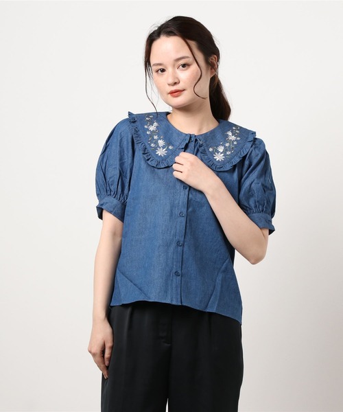 INGNI（イング）の「襟刺繍／ブラウス（シャツ/ブラウス）」 - WEAR