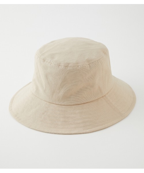 AZUL by moussy(アズールバイマウジー)の「WIDE BRIM BUCKET HAT/ワイドブリムバケットハット(ハット・レディース・ライトベージュ/ブラック・FREE)」の6枚目の写真