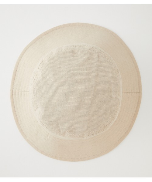AZUL by moussy(アズールバイマウジー)の「WIDE BRIM BUCKET HAT/ワイドブリムバケットハット(ハット・レディース・ライトベージュ/ブラック・FREE)」の4枚目の写真