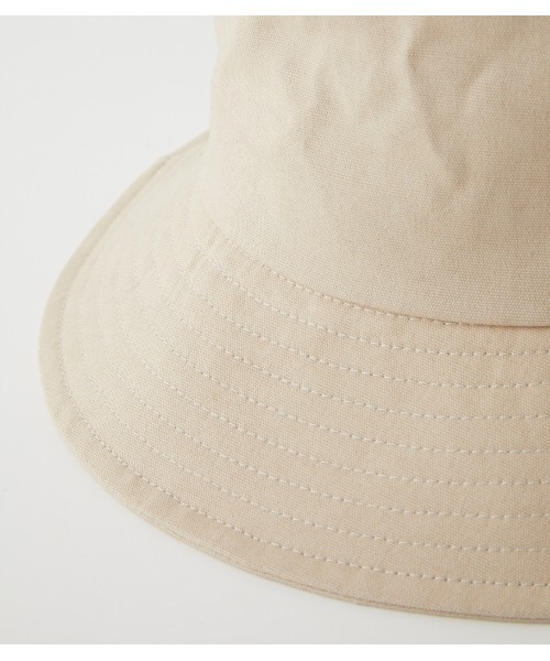 AZUL by moussy(アズールバイマウジー)の「WIDE BRIM BUCKET HAT/ワイドブリムバケットハット(ハット・レディース・ライトベージュ/ブラック・FREE)」の8枚目の写真
