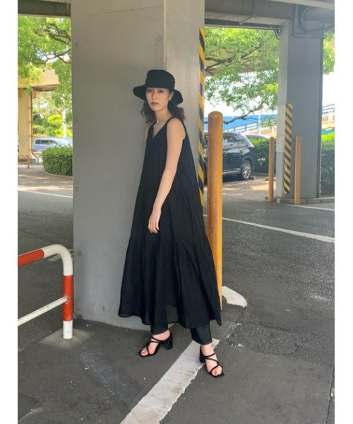 AZUL by moussy(アズールバイマウジー)の「WIDE BRIM BUCKET HAT/ワイドブリムバケットハット(ハット・レディース・ライトベージュ/ブラック・FREE)」の17枚目の写真