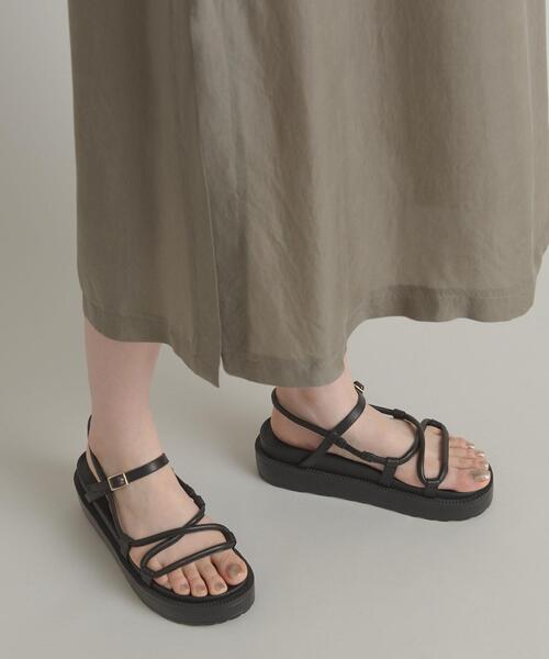 ODETTE E ODILE（オデットエオディール）の「OFC クロッシングチューブ サンダル35（サンダル・レディース・ブラック/ライトブルー/ホワイト・37/35/36）」の14枚目の写真