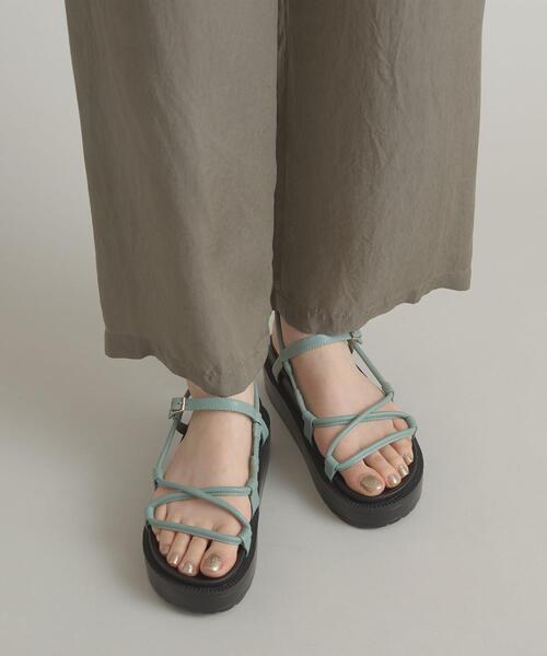 ODETTE E ODILE（オデットエオディール）の「OFC クロッシングチューブ サンダル35（サンダル・レディース・ブラック/ライトブルー/ホワイト・37/35/36）」の17枚目の写真